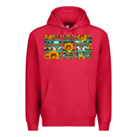 Cardinal aztec sunflower cowhide license plate Premium Hoodie - Artiststas