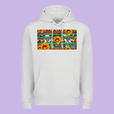 Aztec Sunflower Cowhide License Plate Premium Hoodie Designed By Artiststas