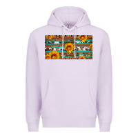 Lilac aztec sunflower cowhide license plate Premium Hoodie - Artiststas