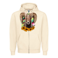 Sandshell bighorn sheep Zipper Hoodie - RanaPortraitStore