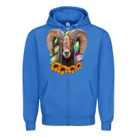 True Royal bighorn sheep Zipper Hoodie - RanaPortraitStore