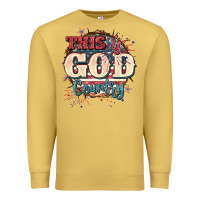 Antique Gold This is god country 4th of july Premium Sweatshirt - CowGirlArtShop