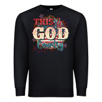 Black This is god country 4th of july Premium Sweatshirt - CowGirlArtShop