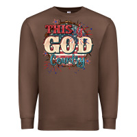 Chestnut This is god country 4th of july Premium Sweatshirt - CowGirlArtShop