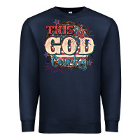 Navy This is god country 4th of july Premium Sweatshirt - CowGirlArtShop