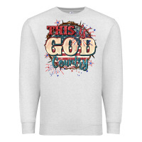Oatmeal Heather This is god country 4th of july Premium Sweatshirt - CowGirlArtShop