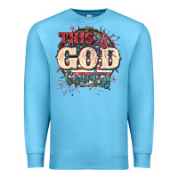 Ocean Blue This is god country 4th of july Premium Sweatshirt - CowGirlArtShop