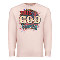 Pale Pink This is god country 4th of july Premium Sweatshirt - CowGirlArtShop