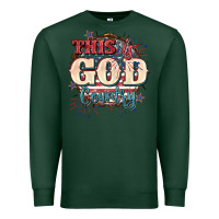 Sports Green This is god country 4th of july Premium Sweatshirt - CowGirlArtShop