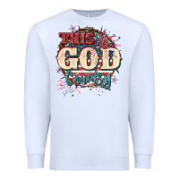 White This is god country 4th of july Premium Sweatshirt - CowGirlArtShop