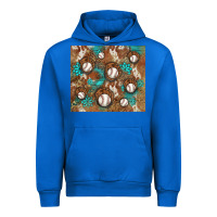 Cobalt baseball turquoise gemstones western patterns Urban Hoodie - BarkalooDesign