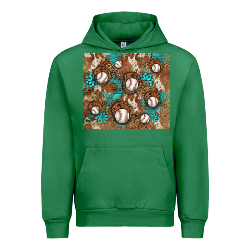 Baseball Turquoise Gemstones Western Patterns Urban Hoodie by BarkalooDesign | Teevron