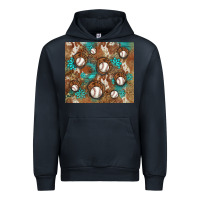 Navy baseball turquoise gemstones western patterns Urban Hoodie - BarkalooDesign