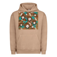 Pigment Burro baseball turquoise gemstones western patterns Urban Hoodie - BarkalooDesign