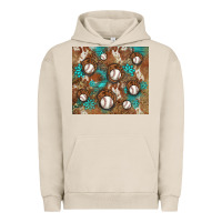Pigment French Oak baseball turquoise gemstones western patterns Urban Hoodie - BarkalooDesign