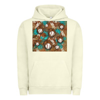 Pigment Pistachio baseball turquoise gemstones western patterns Urban Hoodie - BarkalooDesign