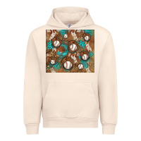 Sandshell baseball turquoise gemstones western patterns Urban Hoodie - BarkalooDesign