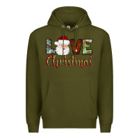 Army Green love christmas Premium Hoodie - AdoDesignShop