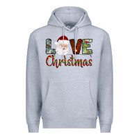 Heather Grey love christmas Premium Hoodie - AdoDesignShop