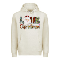 Oatmeal Heather love christmas Premium Hoodie - AdoDesignShop