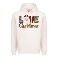 Pale Pink love christmas Premium Hoodie - AdoDesignShop