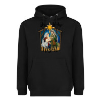 Black oh holy night holy family Heavyweight Hoodie - RanaPortraitStore