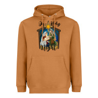 Meerkat oh holy night holy family Heavyweight Hoodie - RanaPortraitStore