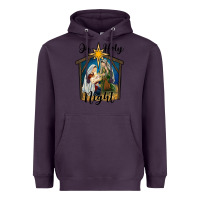 Plum oh holy night holy family Heavyweight Hoodie - RanaPortraitStore