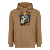 Toasted Coconut oh holy night holy family Heavyweight Hoodie - RanaPortraitStore