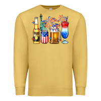 Antique Gold 4th of July American drinks Premium Sweatshirt - Neo Western