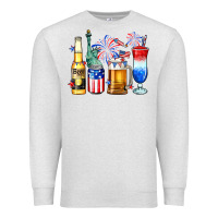 Oatmeal Heather 4th of July American drinks Premium Sweatshirt - Neo Western