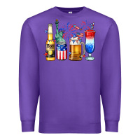 Purple 4th of July American drinks Premium Sweatshirt - Neo Western