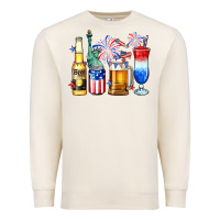 Sandshell 4th of July American drinks Premium Sweatshirt - Neo Western