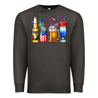 Smoke 4th of July American drinks Premium Sweatshirt - Neo Western