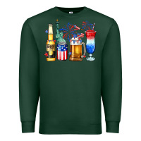 Sports Green 4th of July American drinks Premium Sweatshirt - Neo Western