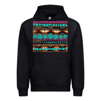 Black leopard aztec turquoise jewelry Urban Hoodie - BarkalooDesign