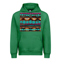 Emerald leopard aztec turquoise jewelry Urban Hoodie - BarkalooDesign