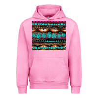 Fuchsia Pink leopard aztec turquoise jewelry Urban Hoodie - BarkalooDesign