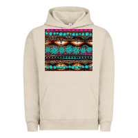 Pigment French Oak leopard aztec turquoise jewelry Urban Hoodie - BarkalooDesign