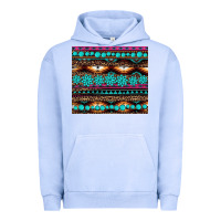 Pigment Grape Ice leopard aztec turquoise jewelry Urban Hoodie - BarkalooDesign
