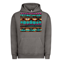 Pigment Tornado leopard aztec turquoise jewelry Urban Hoodie - BarkalooDesign