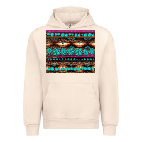 Sandshell leopard aztec turquoise jewelry Urban Hoodie - BarkalooDesign