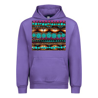 Tulip leopard aztec turquoise jewelry Urban Hoodie - BarkalooDesign