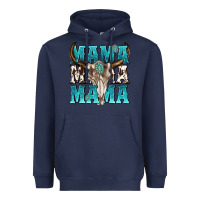 Navy mama mama mama Heavyweight Hoodie - texasbilliewilder