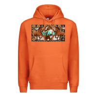 Carrot aztec horses and wild with cowhide license plate template Premium Hoodie - Artiststas