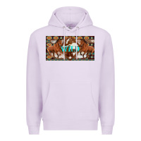 Lilac aztec horses and wild with cowhide license plate template Premium Hoodie - Artiststas