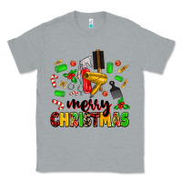 Heather Grey merry christmas hair Classic Tee - MaliasSmallBusiness