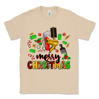 Mushroom merry christmas hair Classic Tee - MaliasSmallBusiness