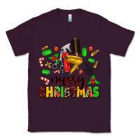 Plum merry christmas hair Classic Tee - MaliasSmallBusiness