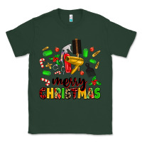 Sports Green merry christmas hair Classic Tee - MaliasSmallBusiness